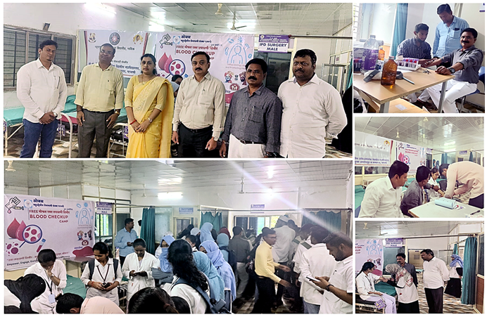 P.D Jain Homeopathic Collage, Blood Camp